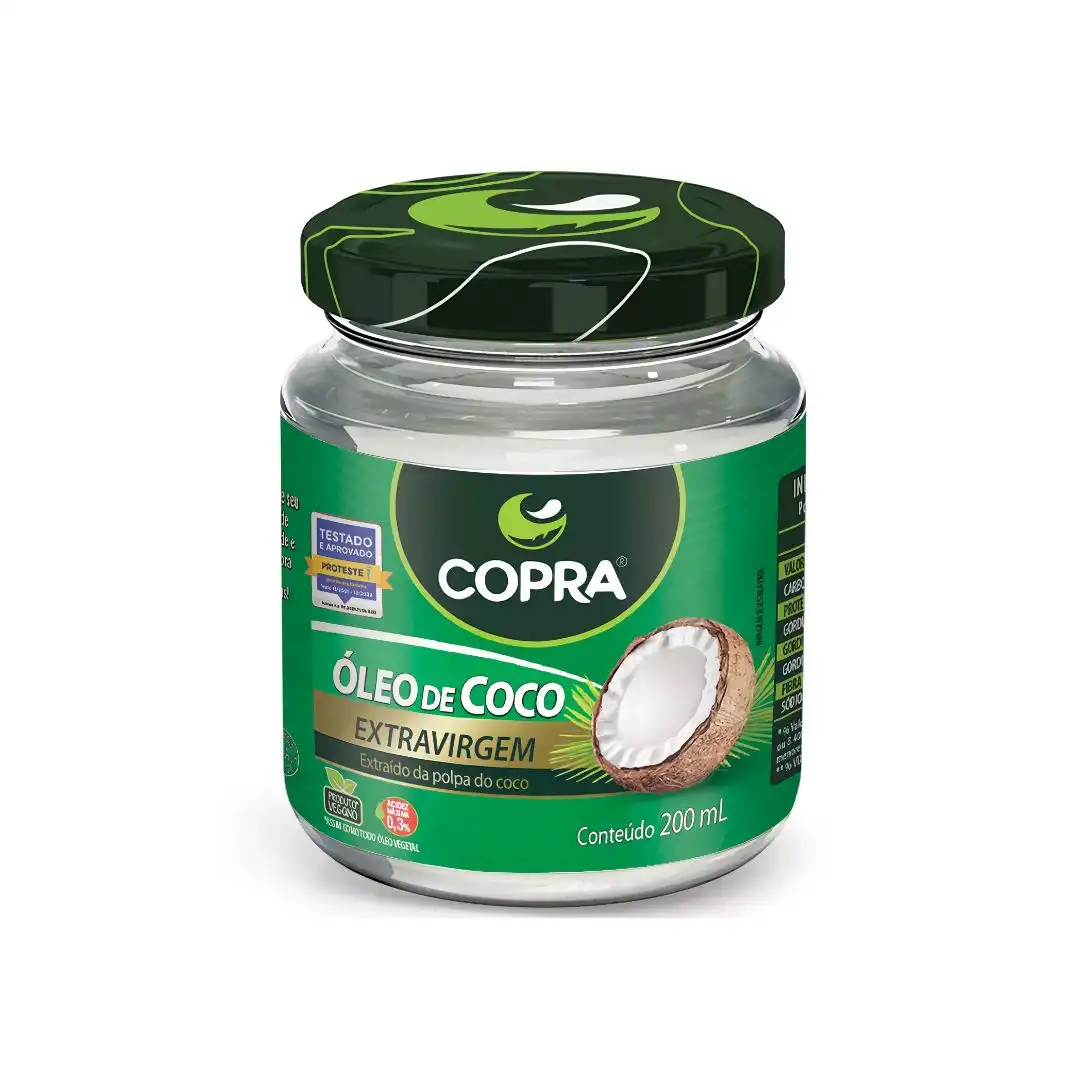 OLEO DE COCO COPRA EXTRAVIRGEM 200ML