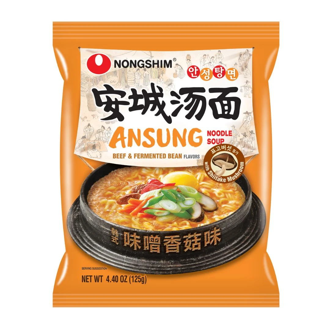 LAMEN INST NONGSHIM ANSUNG CARNE E MISSO PICANTE 125G USA