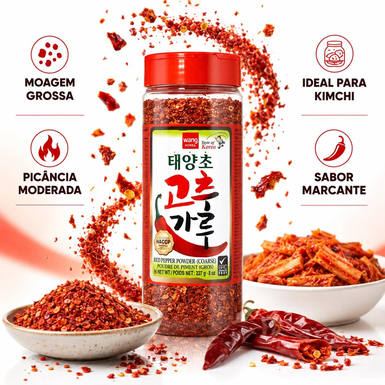 PIMENTA VERMELHA PO GOCHUGARU GROSSA WANG 227G CHINA