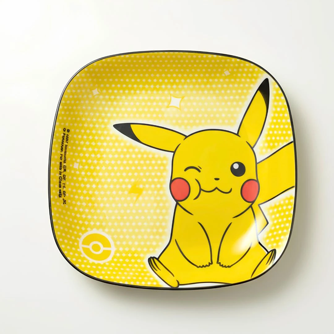 POKEMON PIKACHU PRATO QUADR PORCELANA SHUNXIANG 22,3CM CHINA