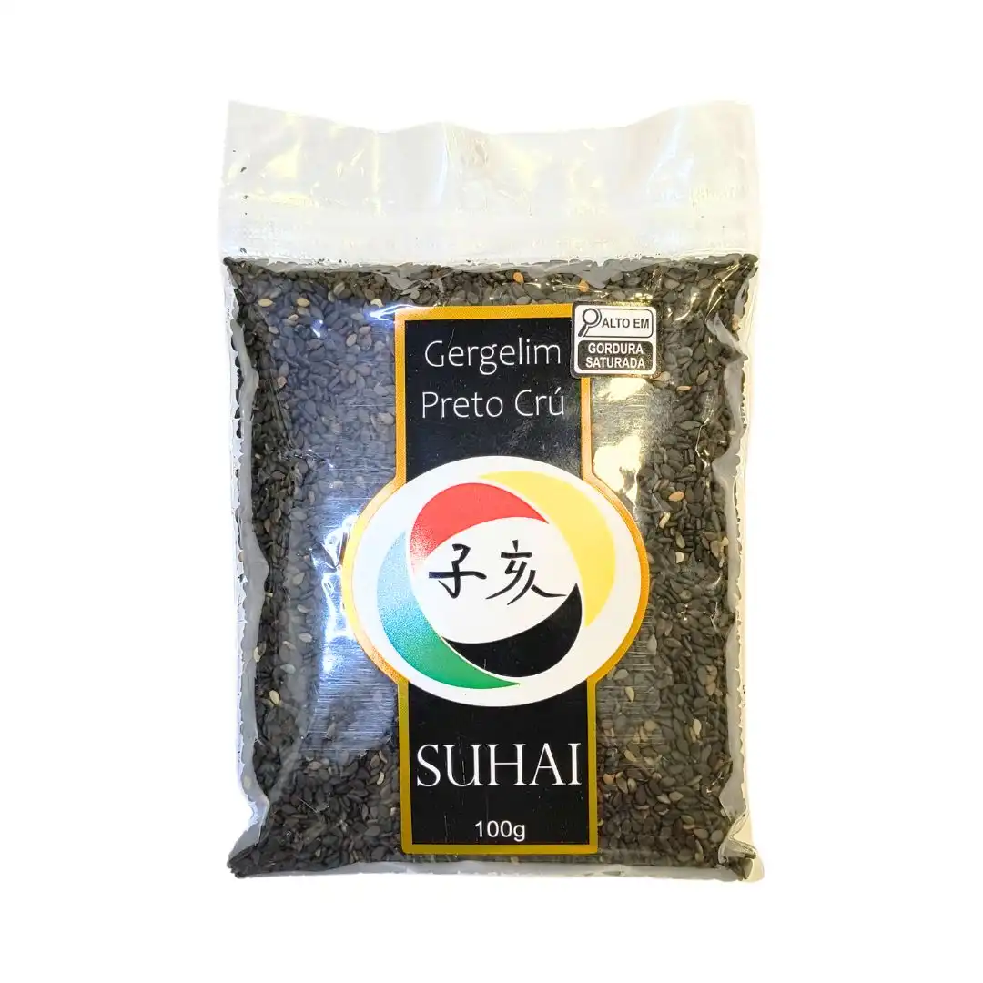 GERGELIM PRETO SUHAI CRU 100G