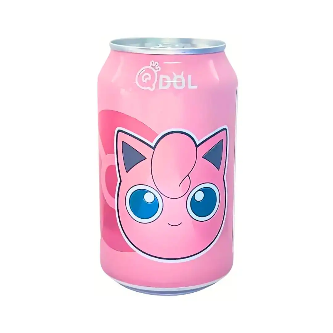 REFRI QDOL POKEMON JIGGLYPUFF PESSEGO 330ML CHINA