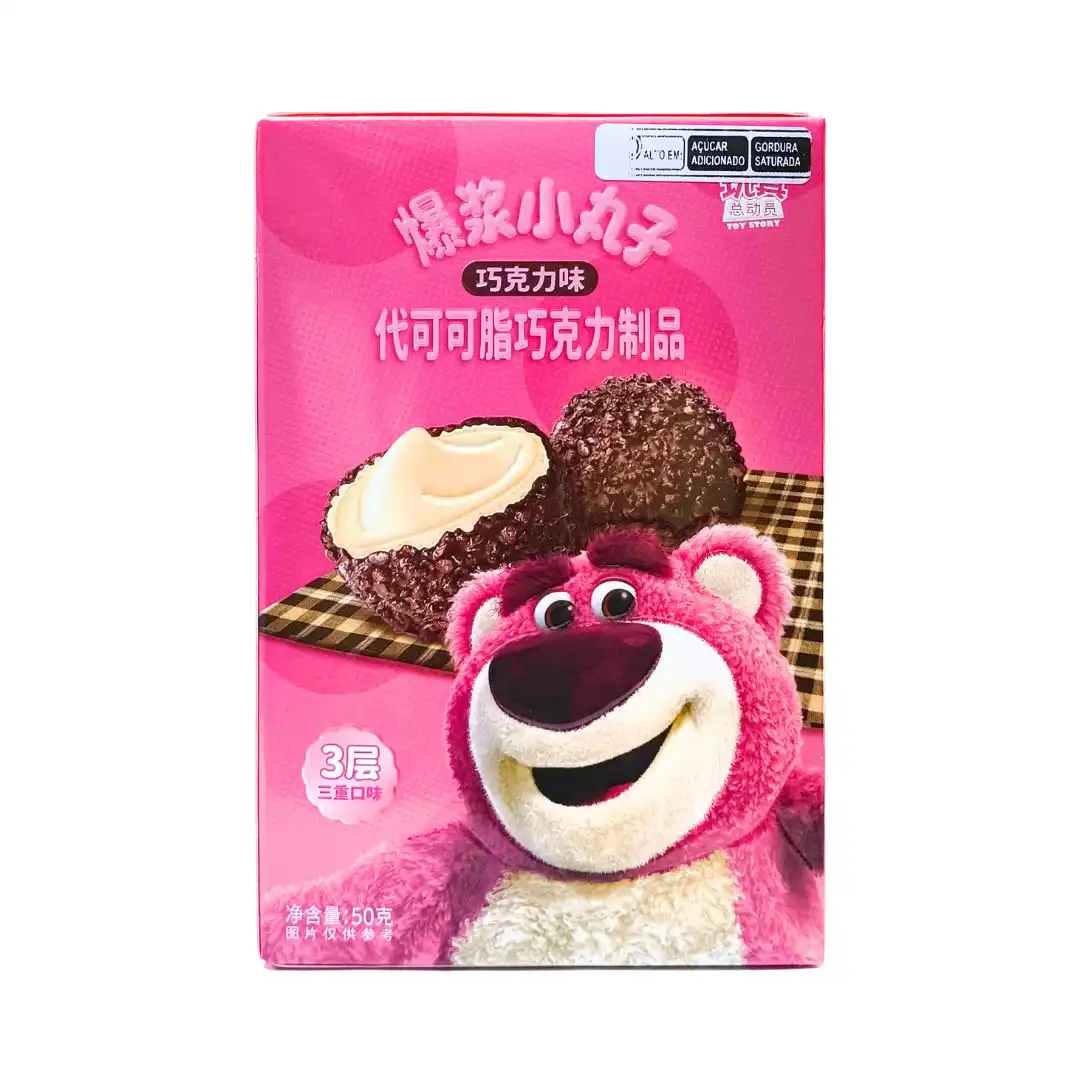 BISCOITO TOY STORY LOTSO BOLINHAS EXPLOSIVAS CHOCOLATE 50G CHINA