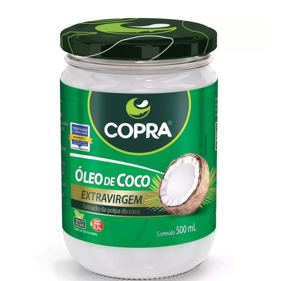 OLEO DE COCO COPRA EXTRAVIRGEM 500ML