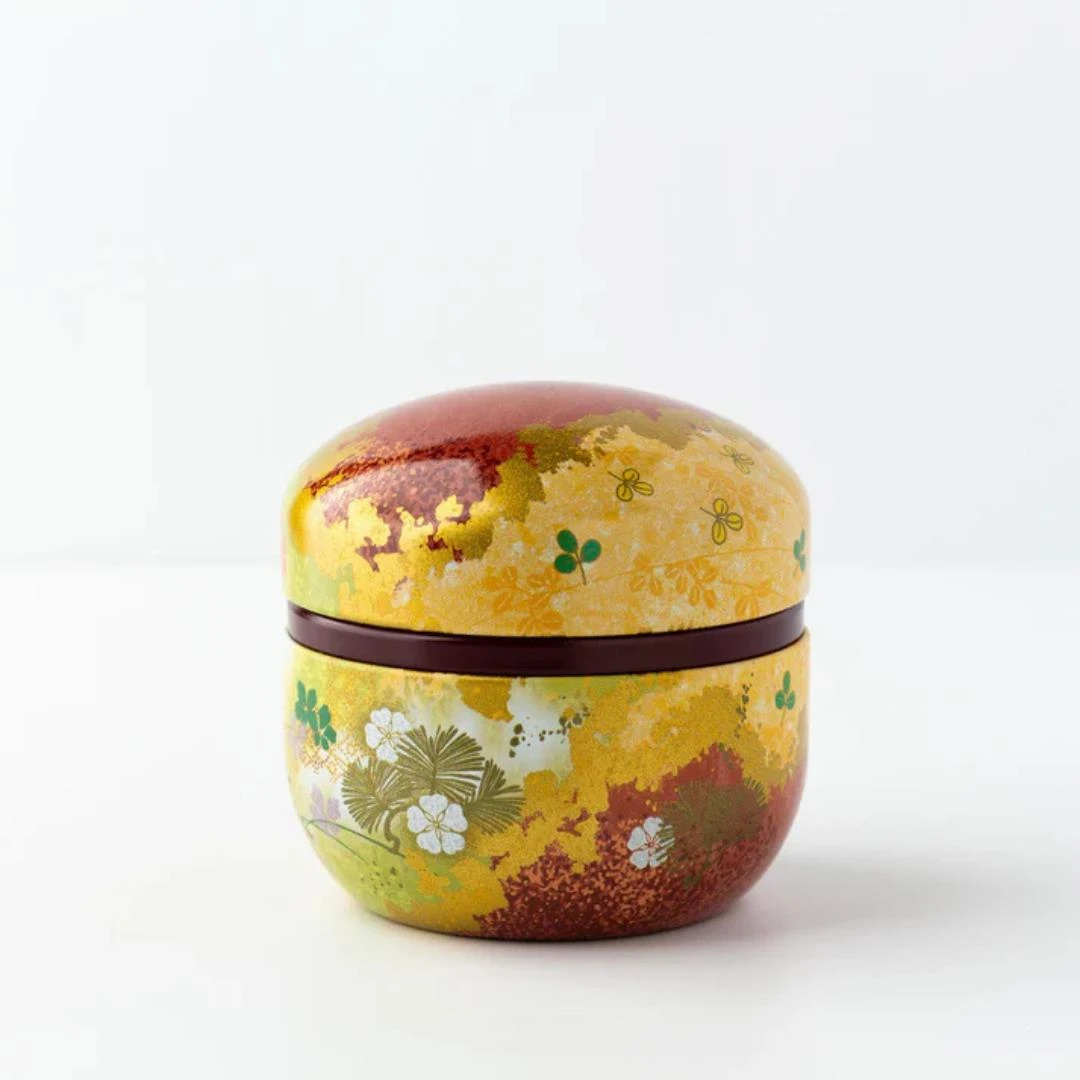 POTE PORTA CHA NITTOH LATA HANA FUBUKI MARRON JAPAO