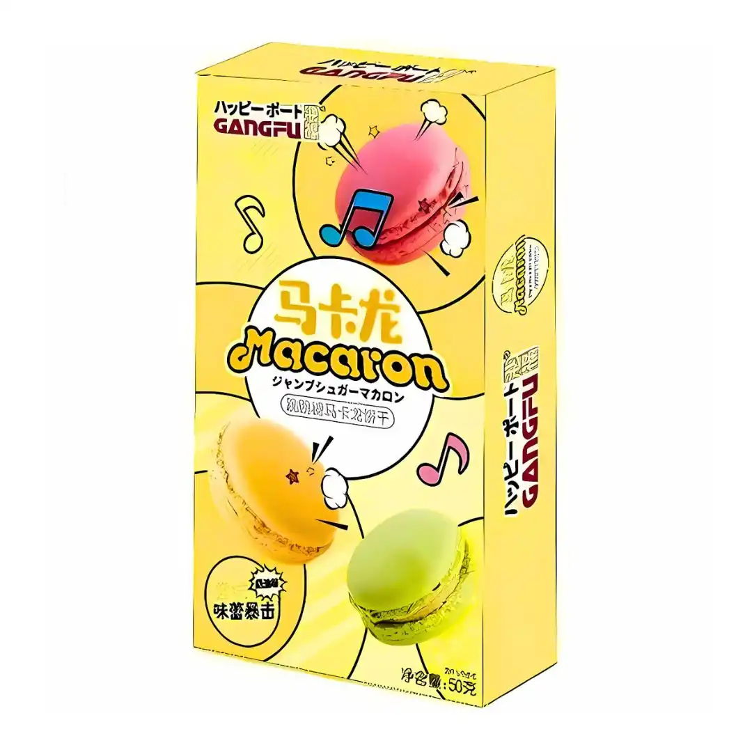 MACARON GANGFU POPPING ESTRALA NA BOCA SABOR CREME 50G CHINA