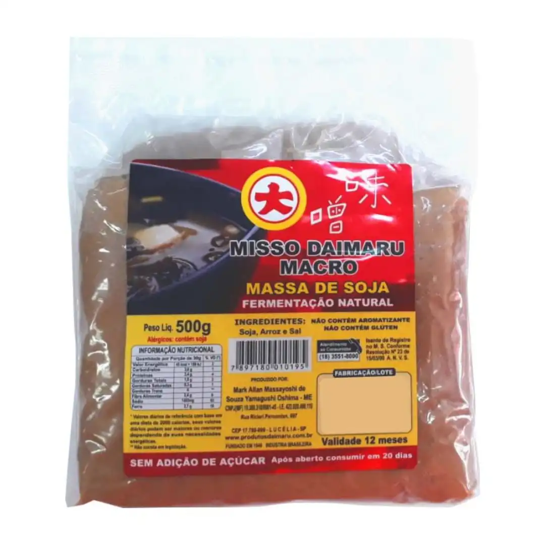 MISSO DAIMARU MACRO 500G FERMENTACAO NATURAL