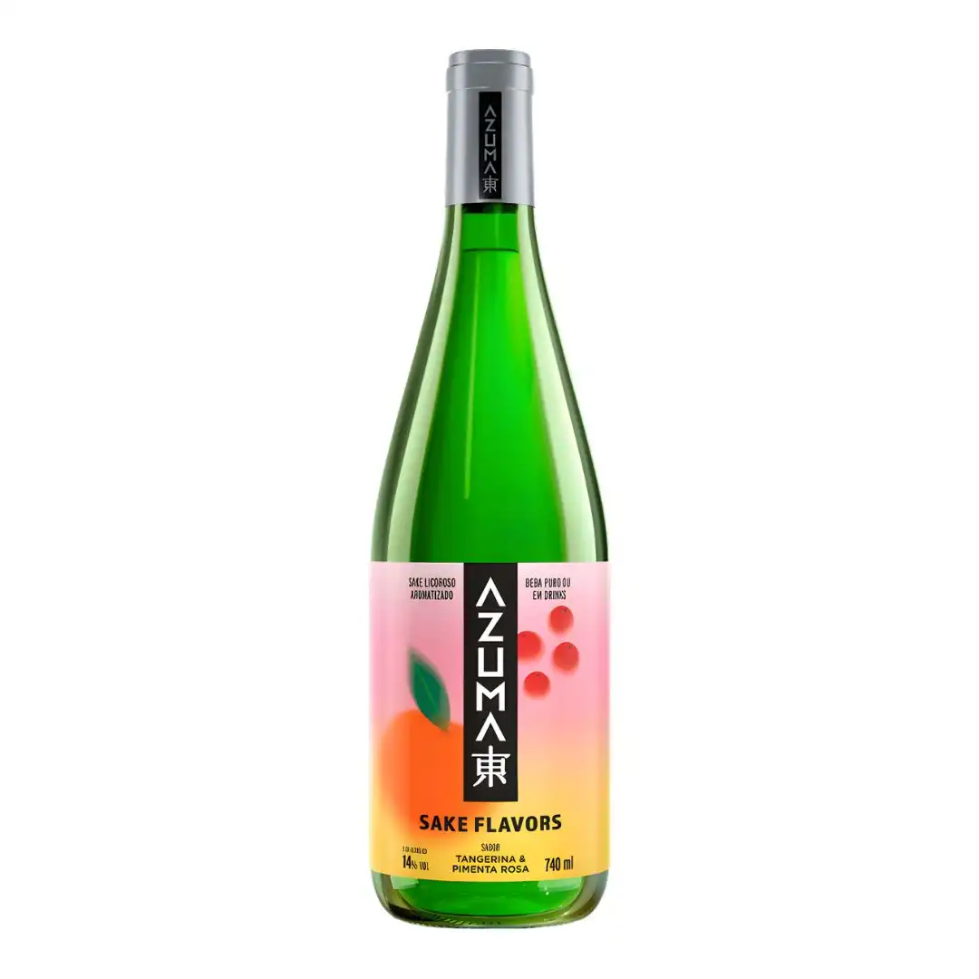 SAKE AZUMA FLAVORS TANGERINA E PIMENTA ROSA 740ML