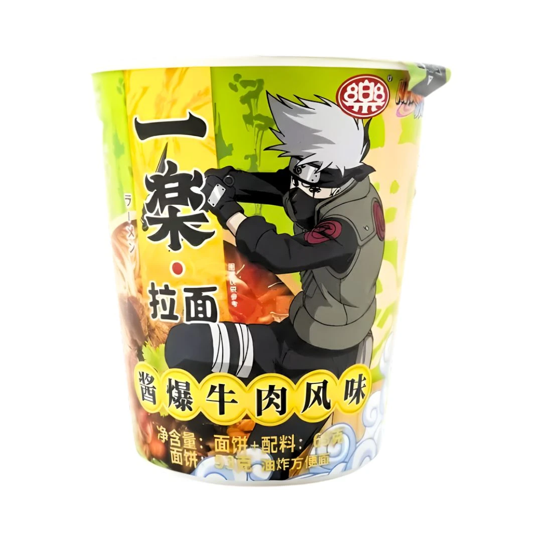 MAC INST NOODLES NARUTO KAKASHI CARNE PICANTE COPO 65G CHINA
