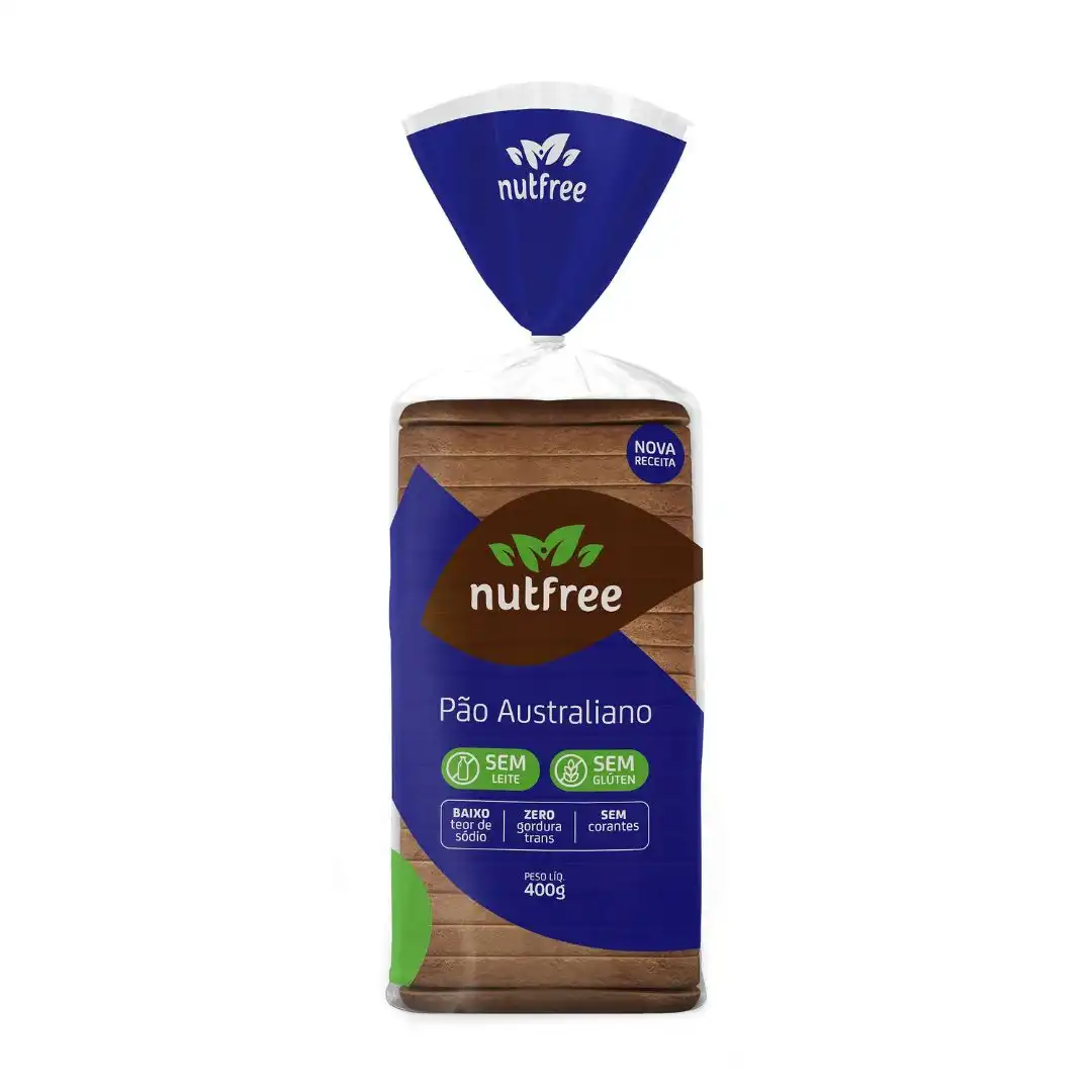 PAO NUTFREE AUSTRALIANO 400G ZERO GLÚTEN, ZERO LACTOSE