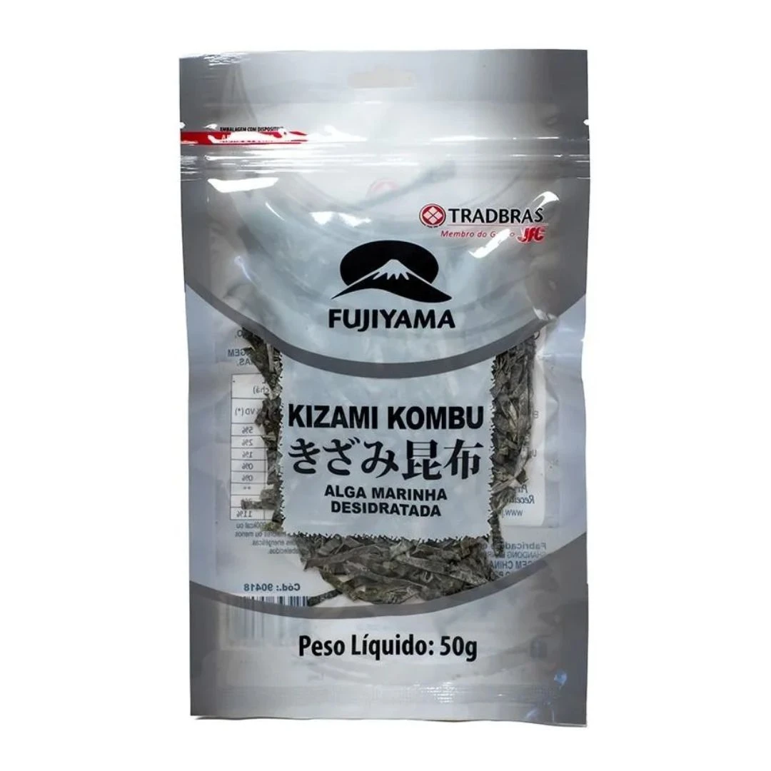 KIZAMI KOMBU FUJIYAMA ALGA MARINHA DESIDRATADA 50G CHINA