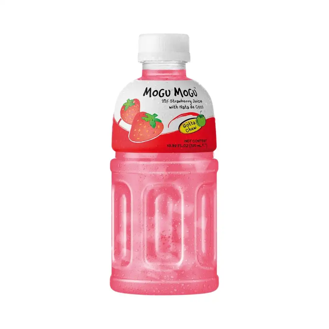 BEBIDA MOGU MOGU MORANGO COM NATA DE COCO 320ML TAILANDIA