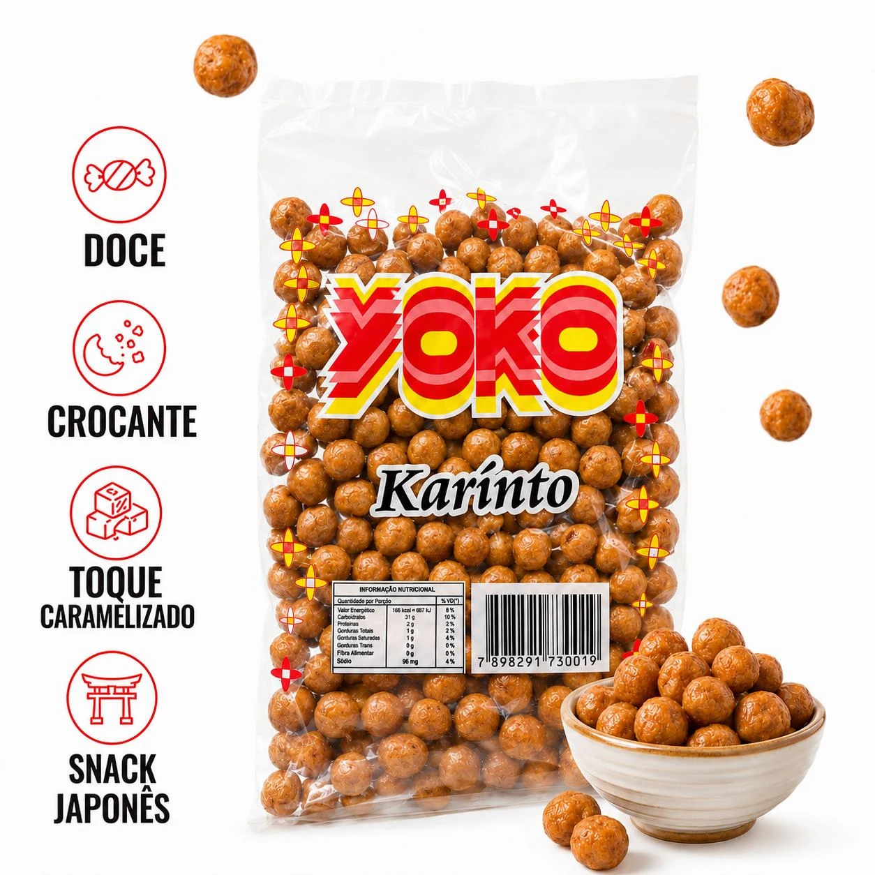 SALGADINHO KARINTO YOKO 200G DOCE