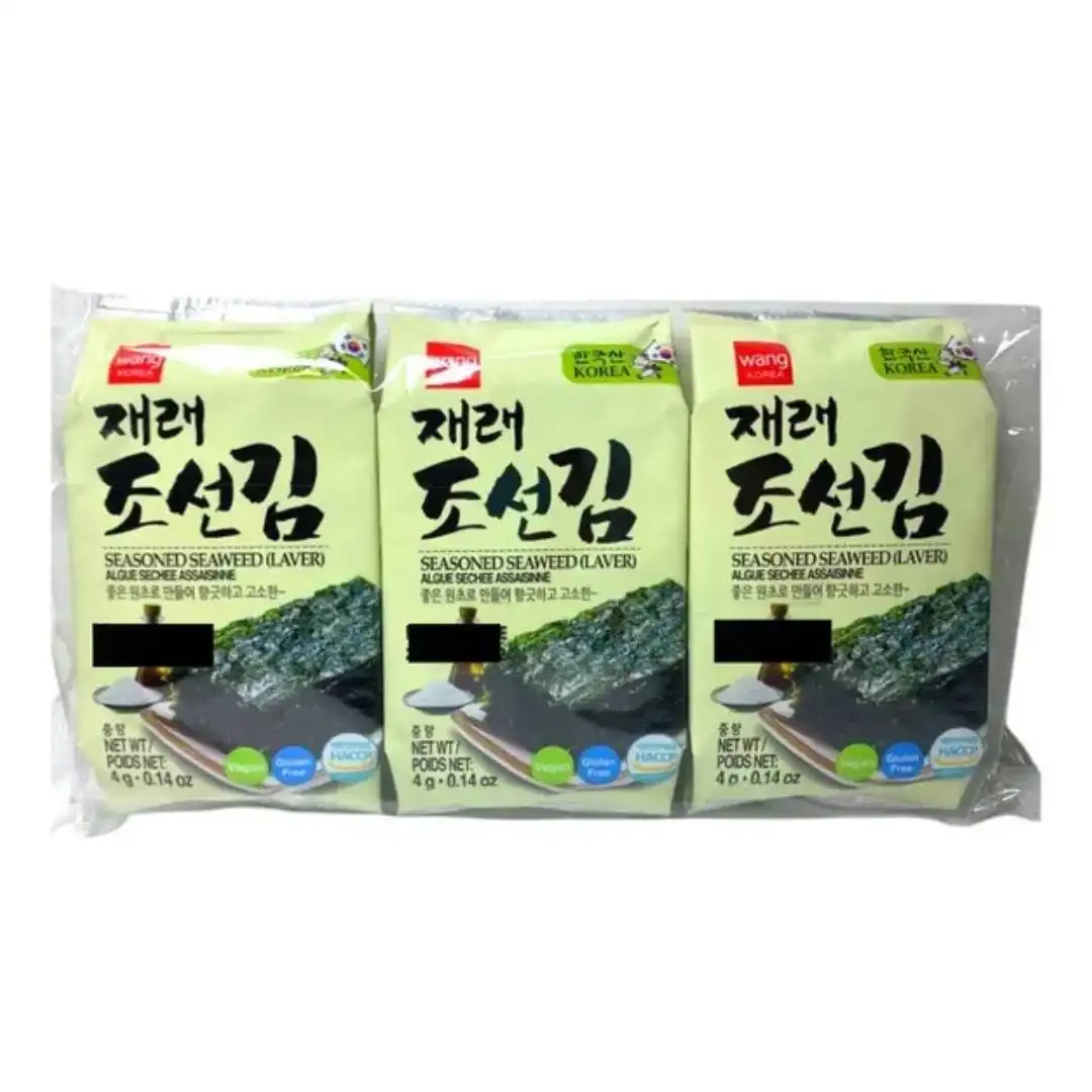 SNACK ALGA NORI AJINORI WANG JERE JOSEON KIM 12GR 3UN COREIA