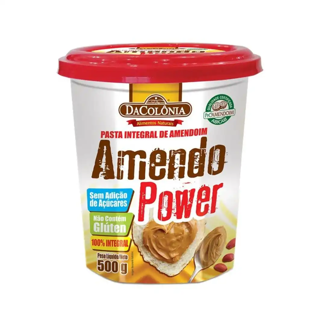 PASTA DE AMENDOIM AMENDO POWER DACOLONIA INTEGRAL 500G