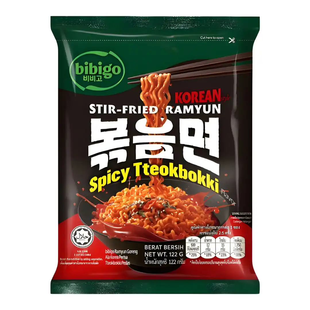 LAMEN INST BIBIGO SPICY TTEOKBOKKI PICANTE 122G MALASIA