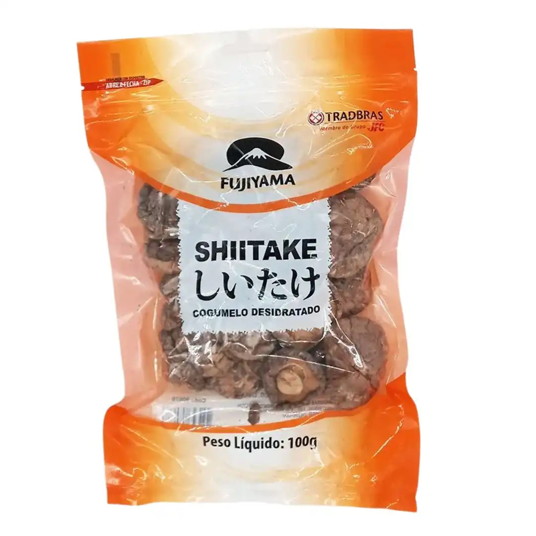 COGUMELO DESIDRATADO SHIITAKE FUJIYAMA INTEIRO 100G CHINA
