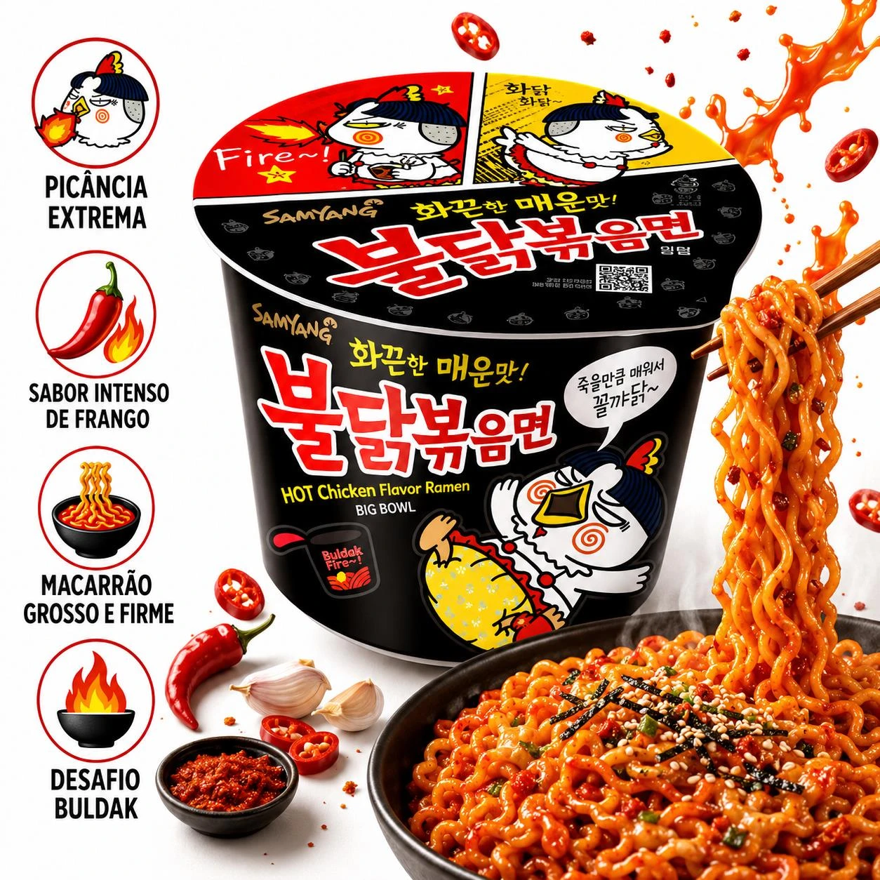 MAC INST SAMYANG BULDAK FRANGO PICANTE BIG BOWL 105G COREIA