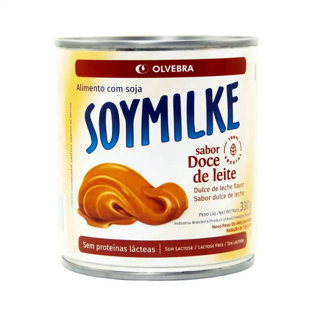 DOCE DE LEITE DE SOJA SOYMILKE LATA 330G SEM LACTOSE SEM GLU