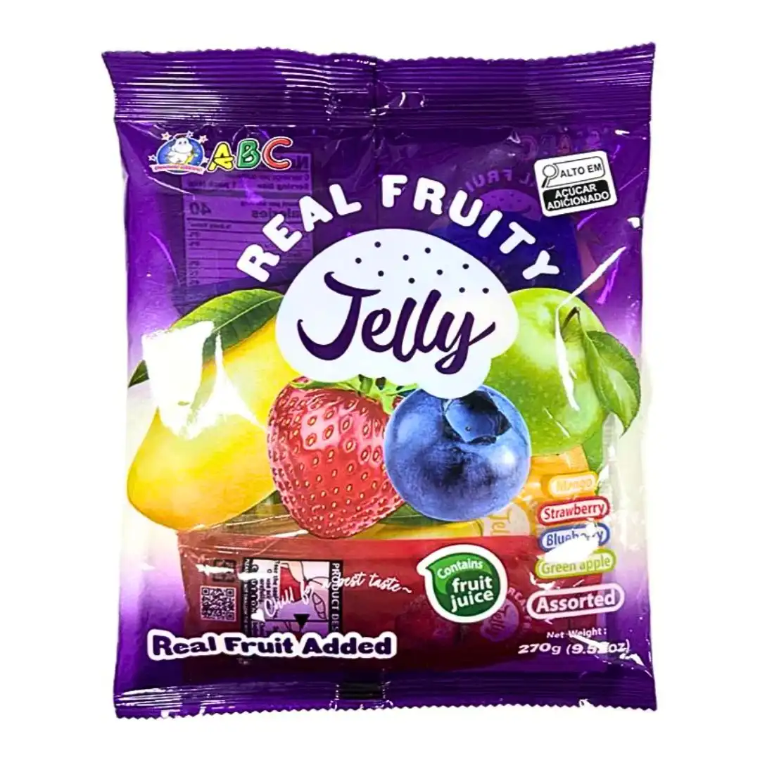 GELATINA FRUTAS ABC REAL FRUITY JELLY SACHE 270G TAIWAN
