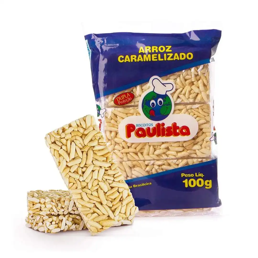 BISCOITO DE ARROZ CARAMELIZADO PAULISTA 100G