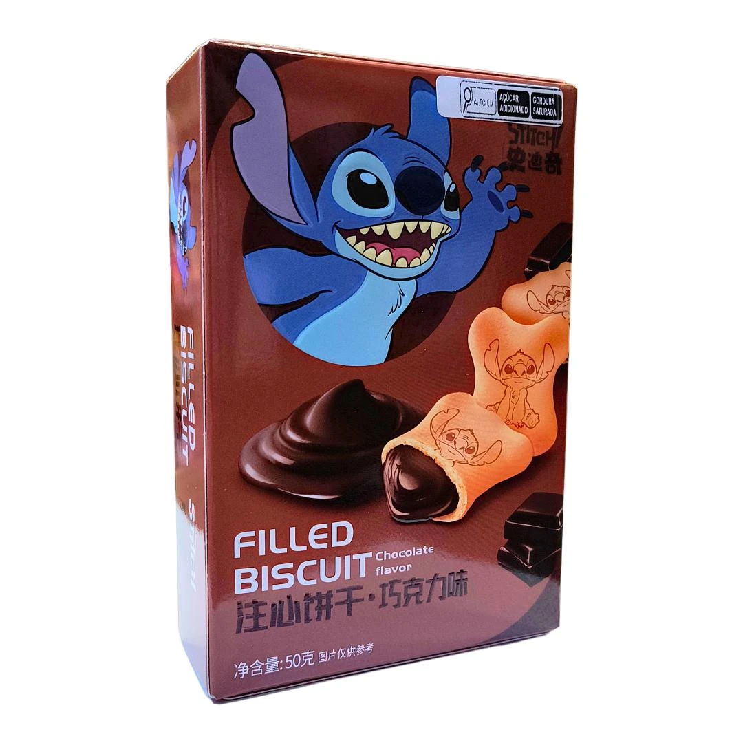 FILLED BISCUIT STITCH CHOCOLATE BISCOITO RECHEADO 50G CHINA