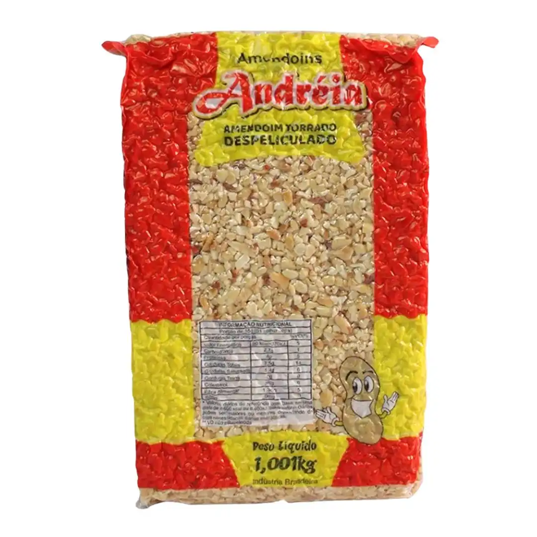 AMENDOIM TORRADO GRANULADO ANDREIA 1 KG