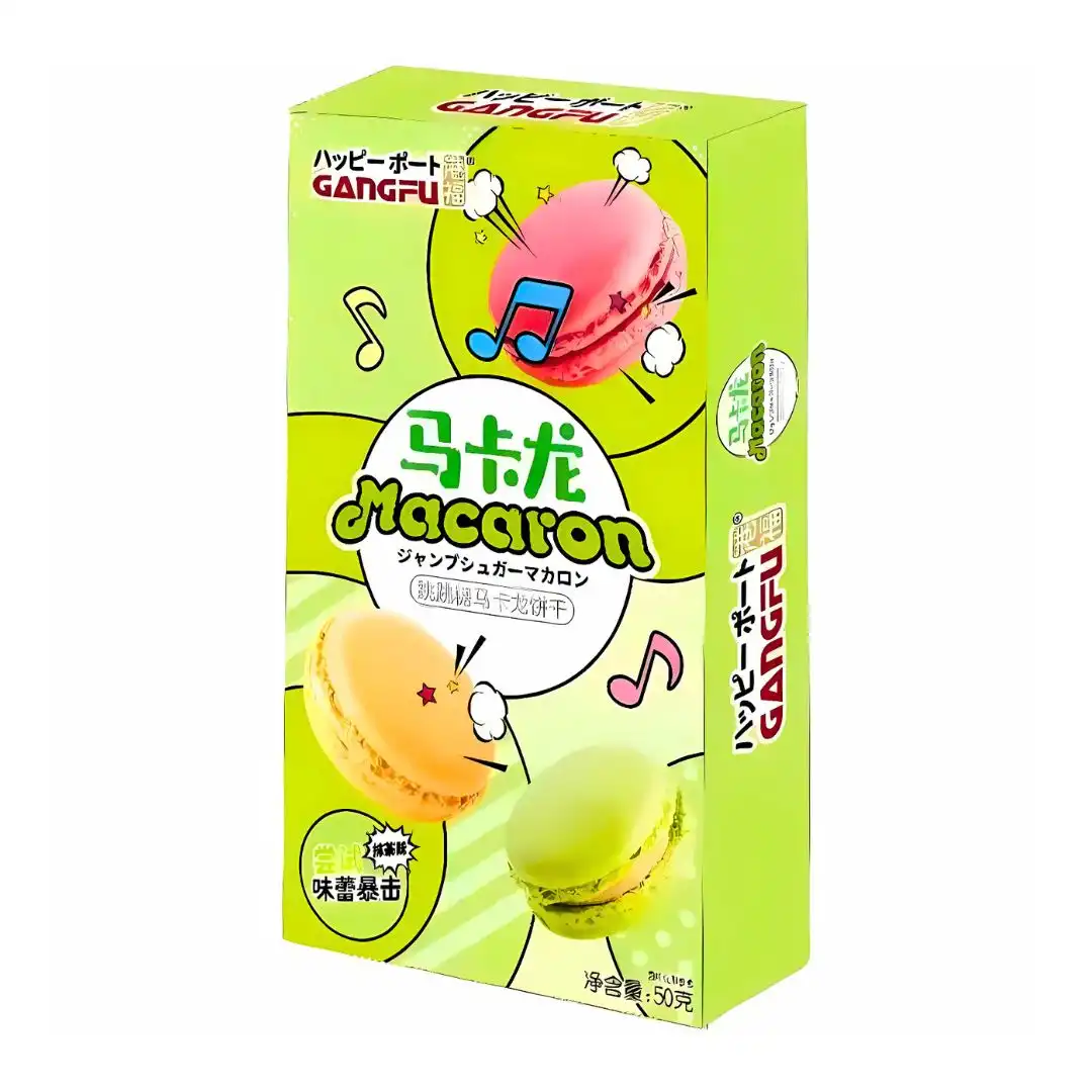 MACARON GANGFU POPPING ESTRALA BOCA SABOR MATCHA 50G CHINA