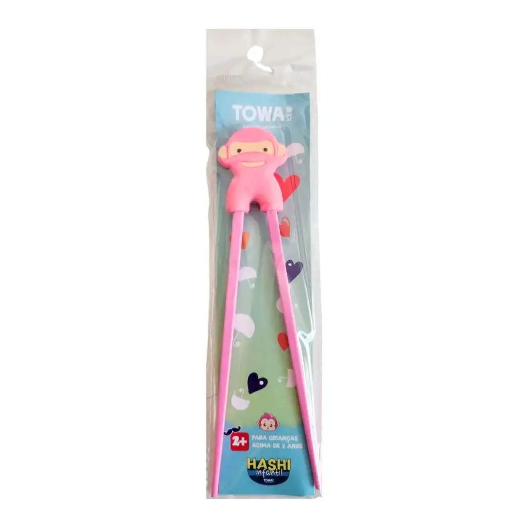 HASHI INFANTIL BICHOS TOWA MACACO ROSA CHINA