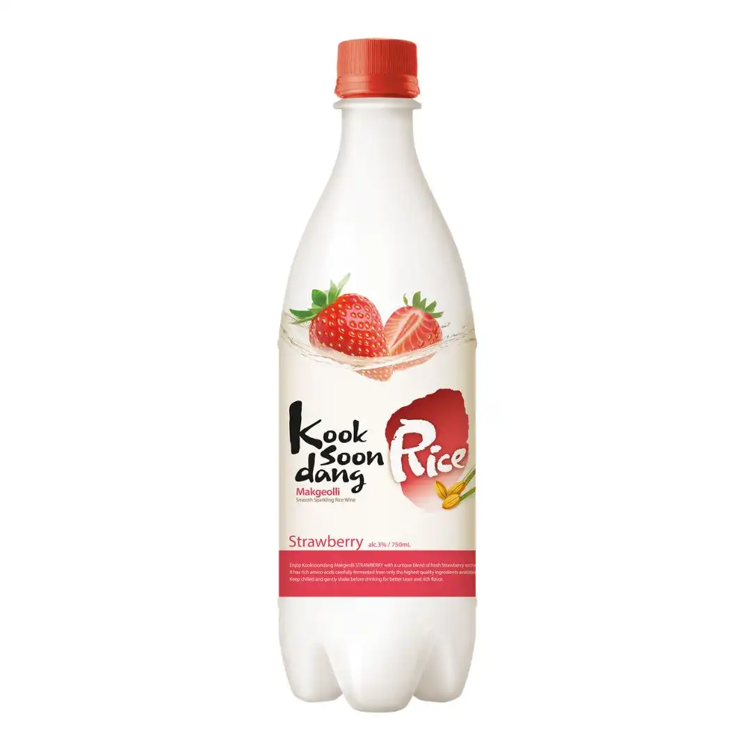 MAKGEOLLI KOOKSOONDANG MORANGO VINHO DE ARROZ 750ML COREIA