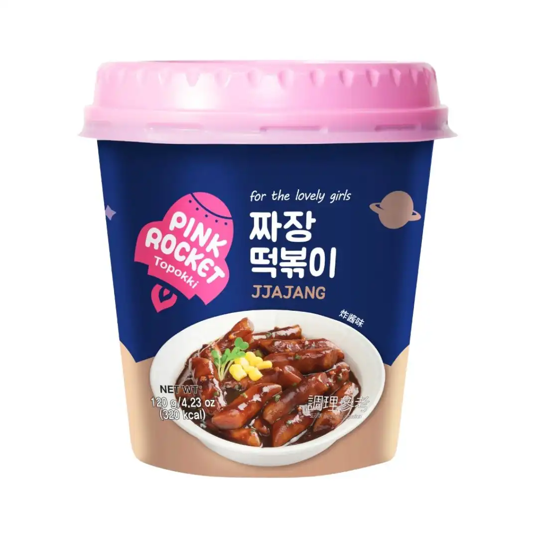 TOPOKKI PINK ROCKET JJAJANG SEM PIMENTA 120G COREIA