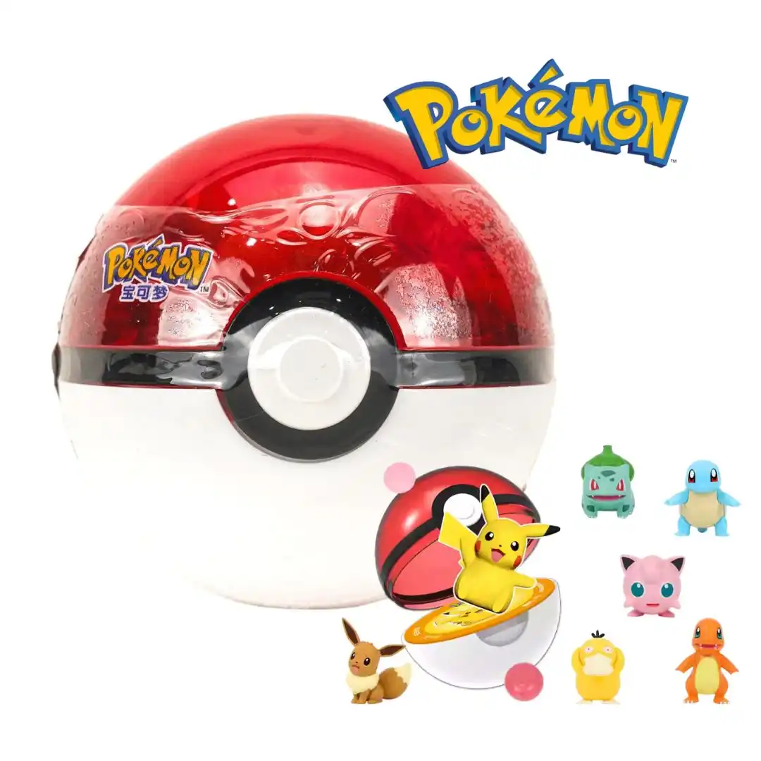 POKEBOLA COM POKEMON E BALA GOMA FRUTAS SORTIDAS 20G CHINA