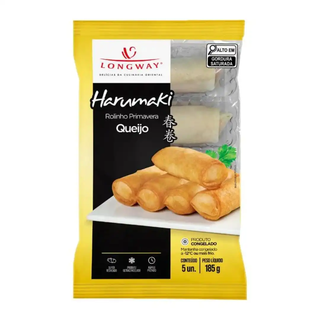 HARUMAKI ROLINHO PRIMAVERA LONG WAY QUEIJO 225G 5UN