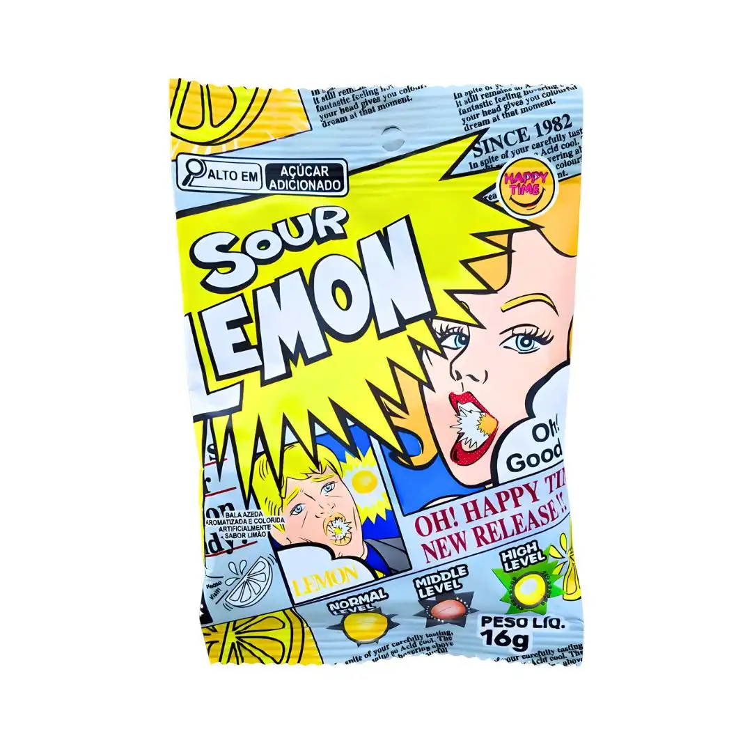 BALA SOUR LEMON LIMAO SUPER ACIDA 16G CHINA