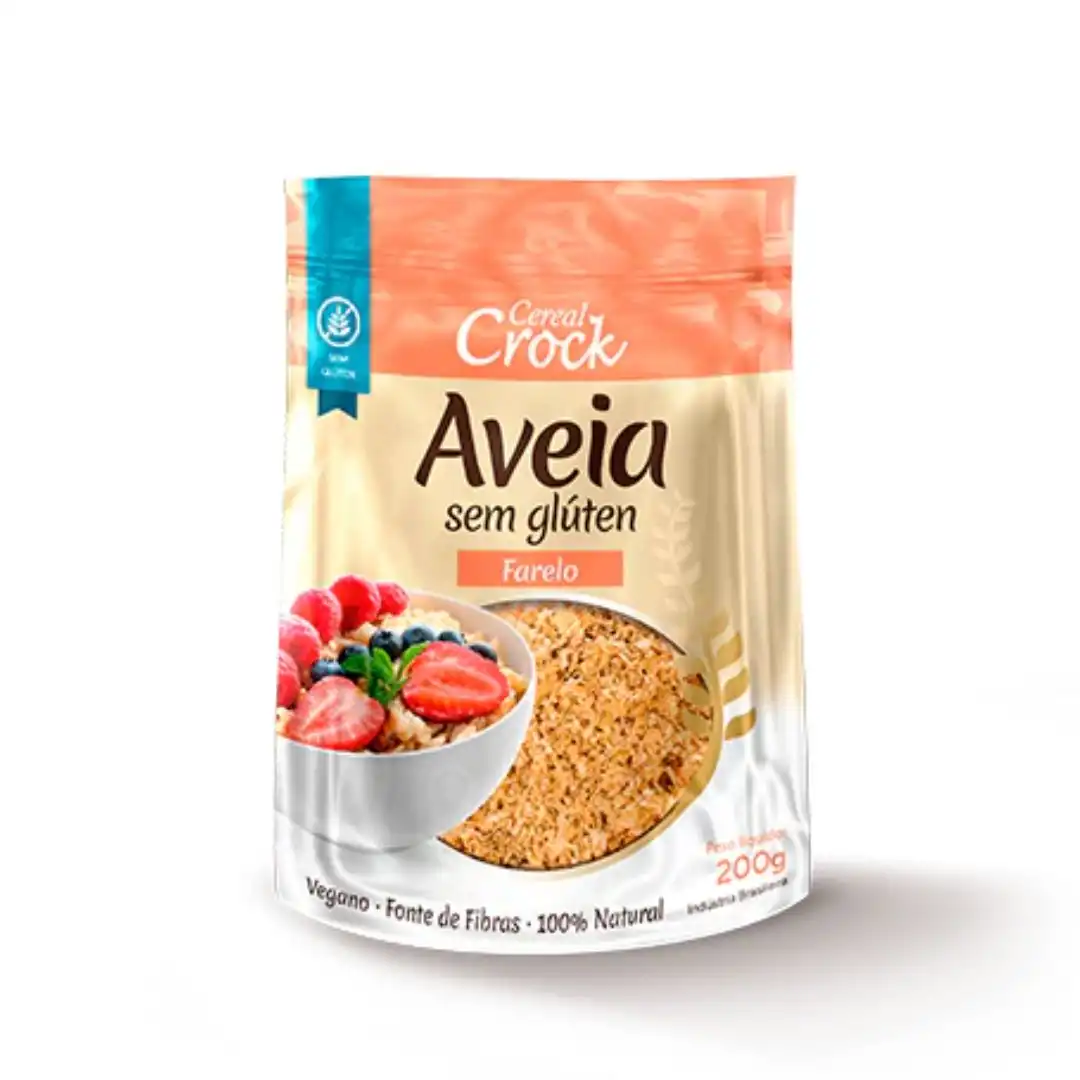 FARELO DE AVEIA LEVE CROCK 200G SEM GLUTEN
