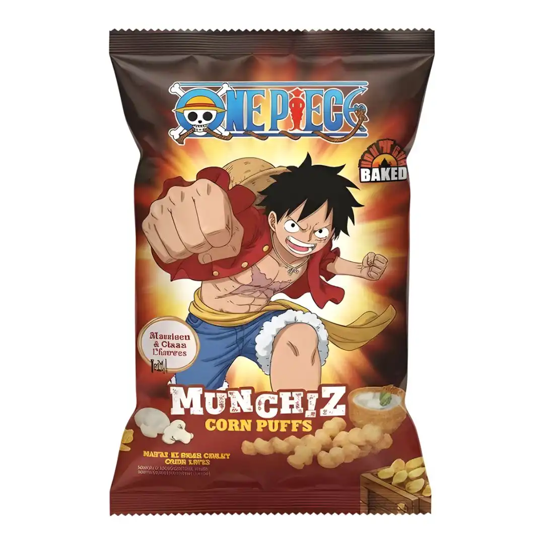SALGADINHO ONE PIECE MUNCHIZ ASSADO COGUMELO E CREME 40G TUR