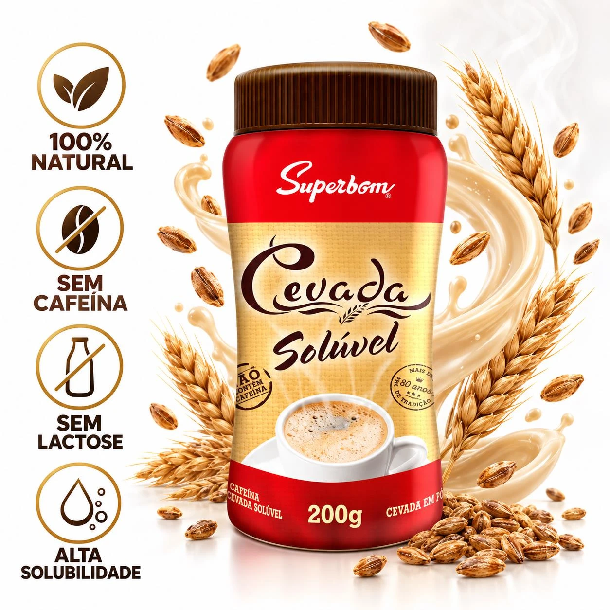 CEVADA SOLUVEL SUPERBOM POTE 200G ARGENTINA