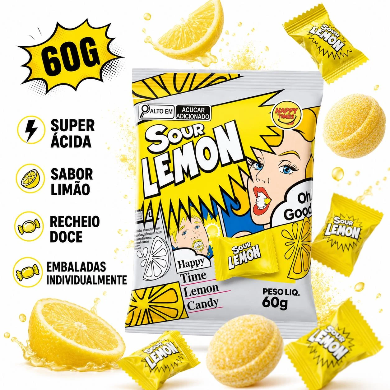BALA SOUR LEMON SUPER ACIDA 60G CHINA