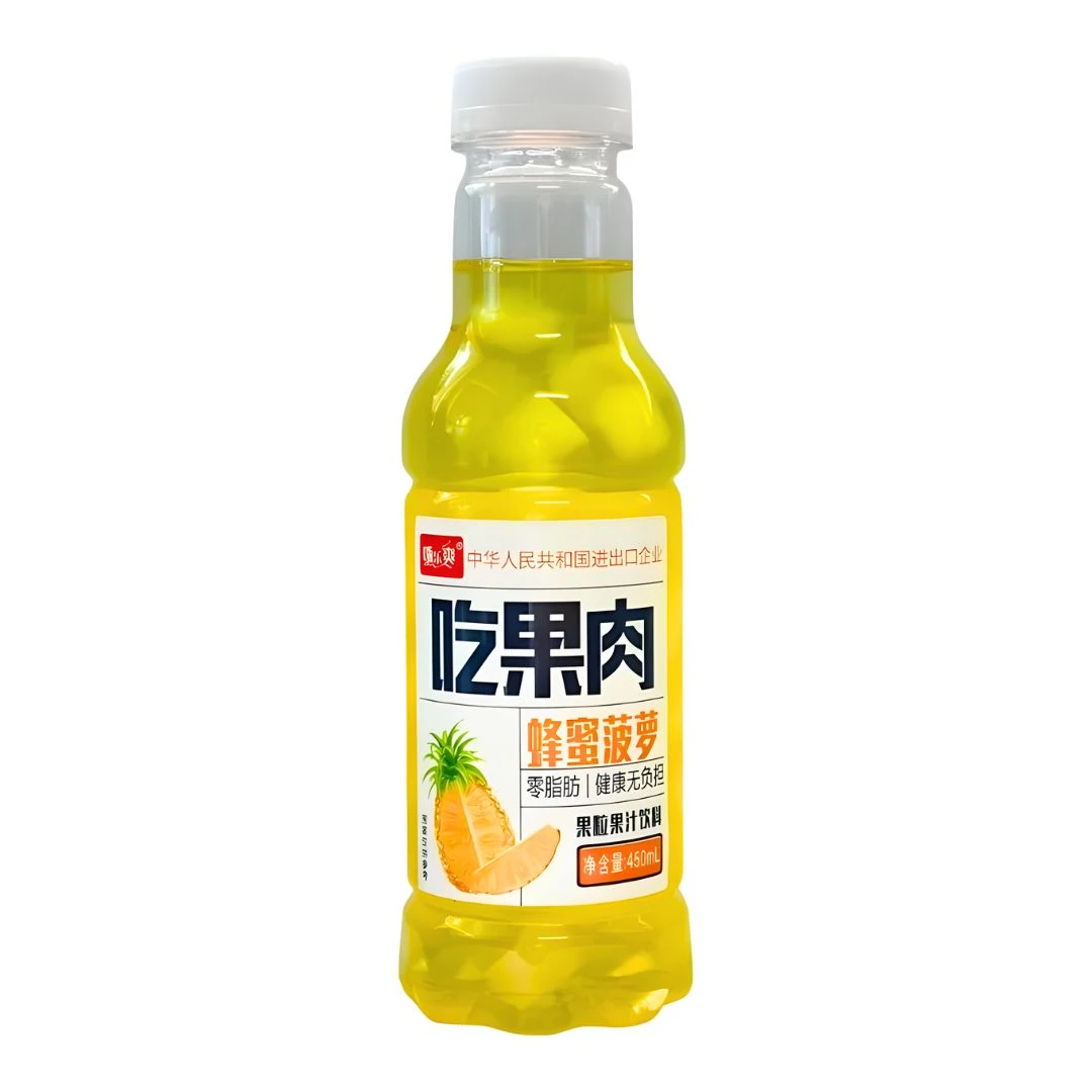 SUCO JIAOZUO ABACAXI E MEL COM POLPA COCO 450ML CHINA