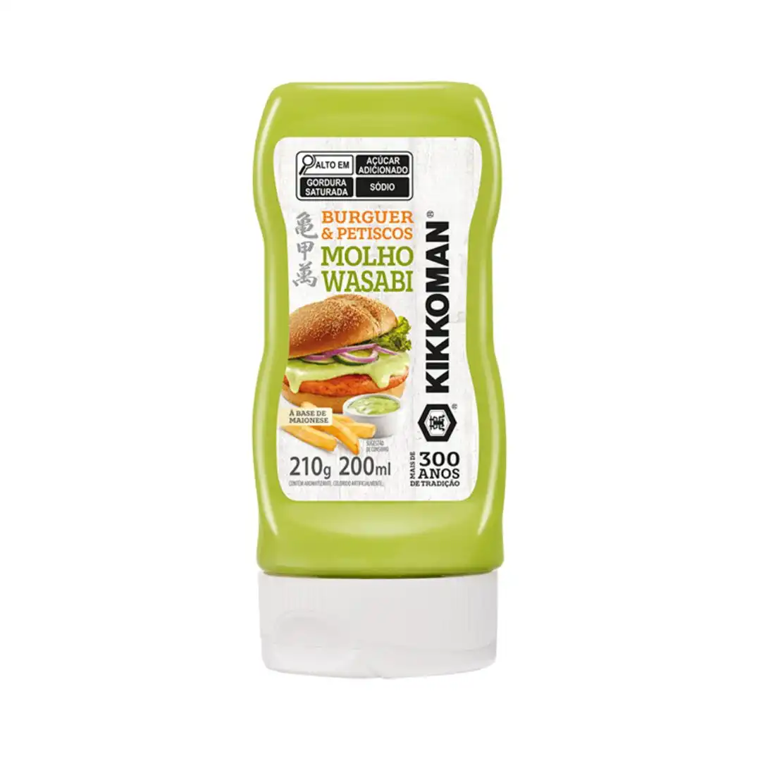 MOLHO WASABI KIKKOMAN BURGUER E PETISCOS 200ML