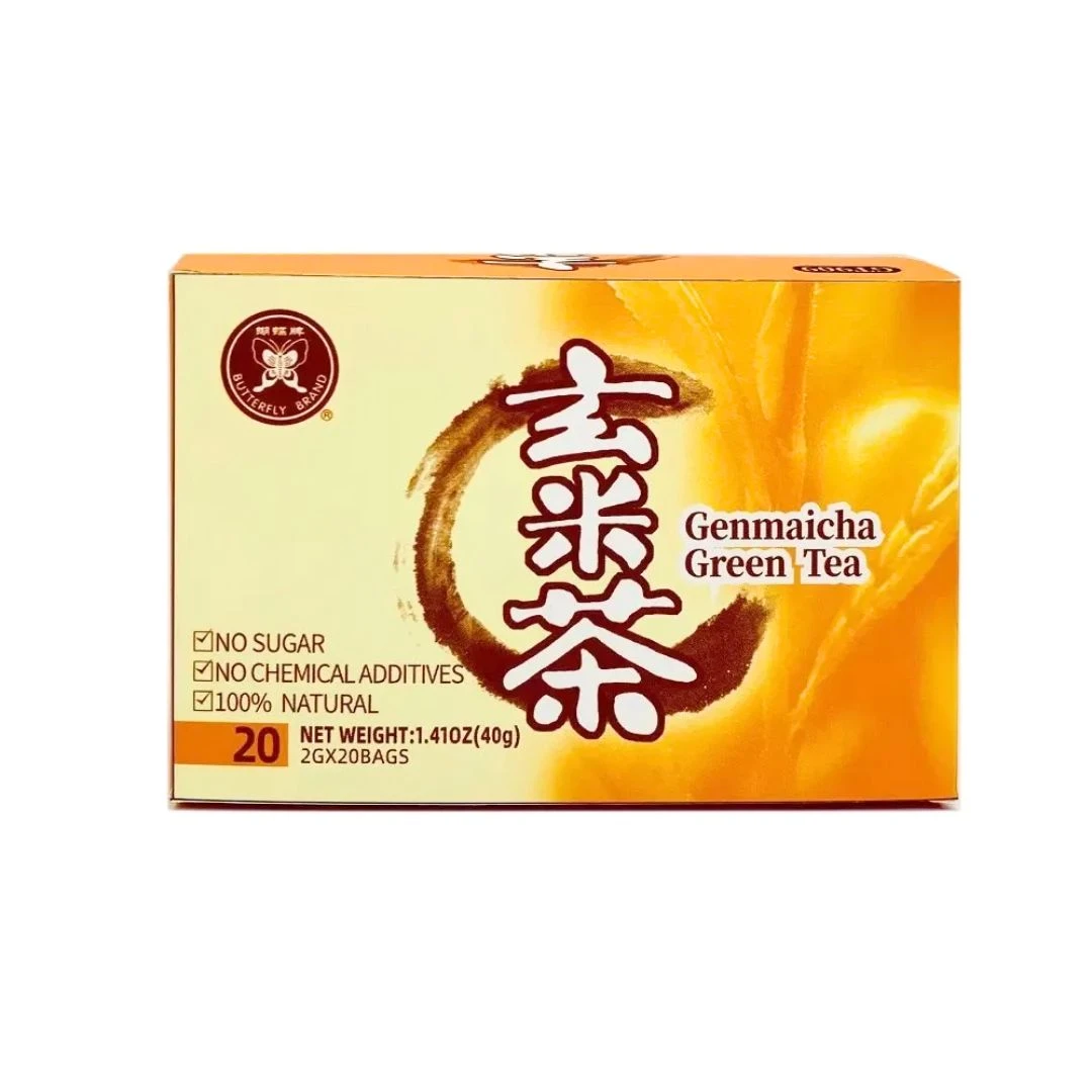 CHA VERDE ARROZ INTEGR GUENMAICHA FUJIAN 40G 20 SACHES CHINA