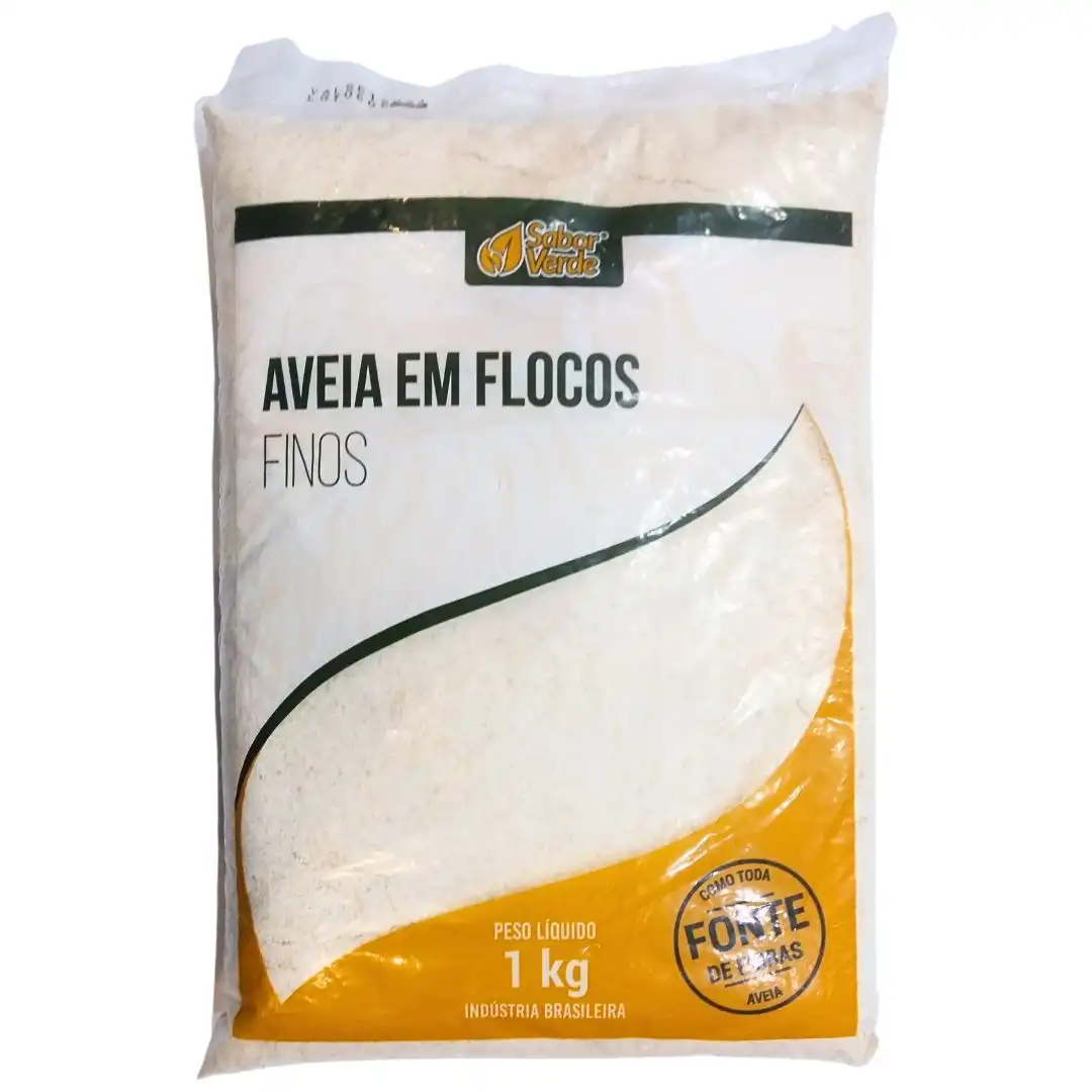 AVEIA EM FLOCOS SABOR VERDE FINO 1KG