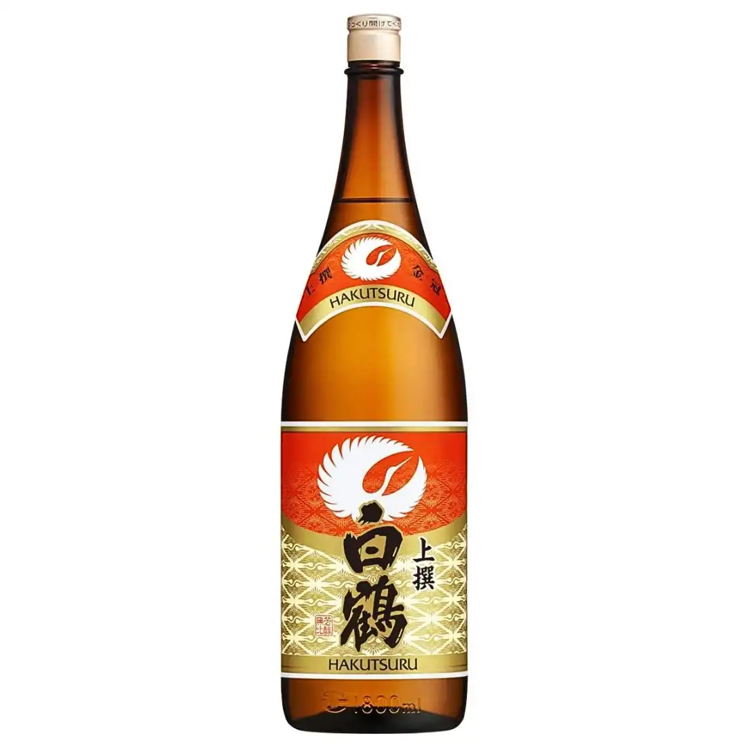 SAKE HAKUTSURU JOSEN FUTSUU-SHU SUAVE 1,8L JAPAO