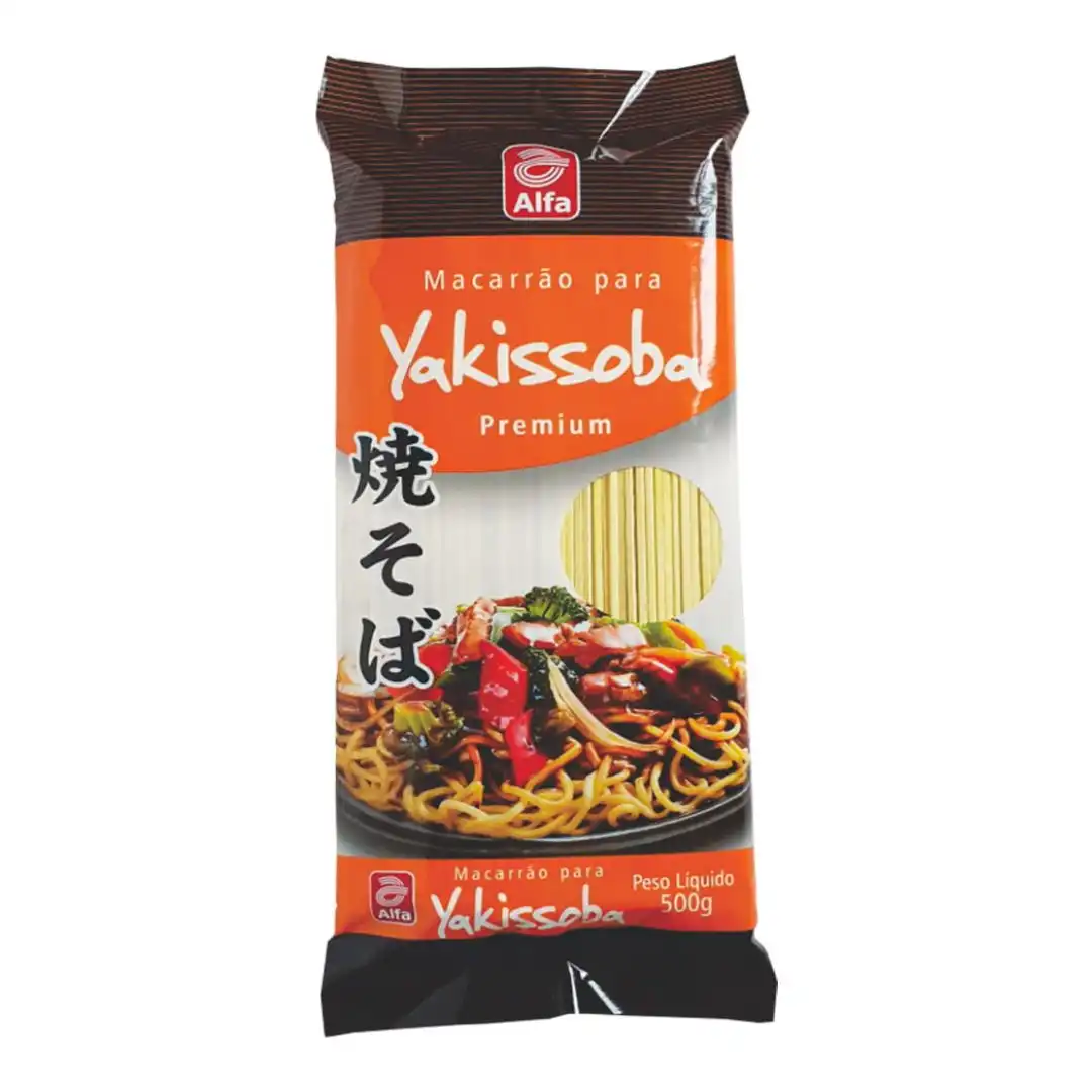 MACARRAO YAKISSOBA ALFA PREMIUM FINO 500G