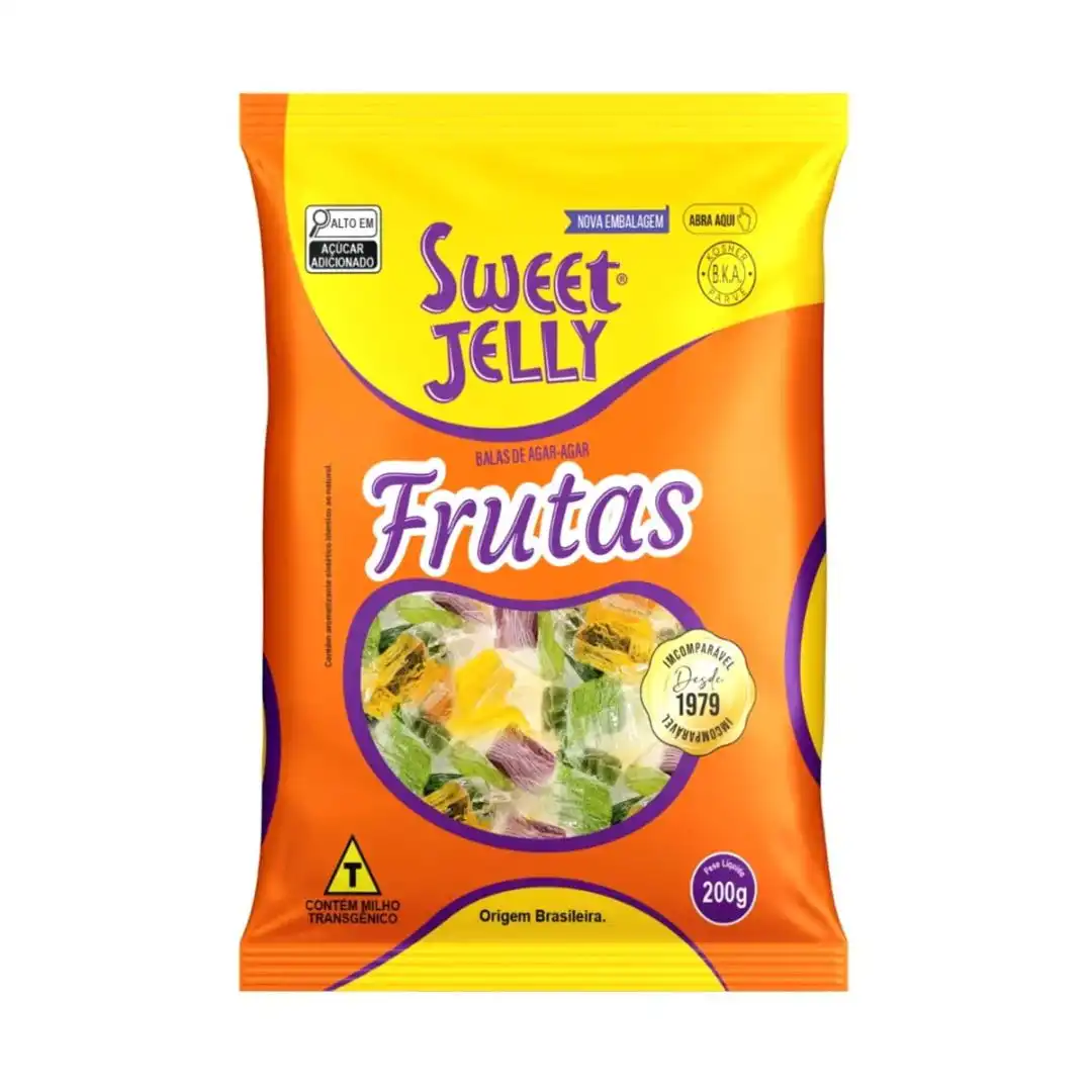 BALA DE ALGAS MARINHAS SWEET JELLY FRUTAS 200G