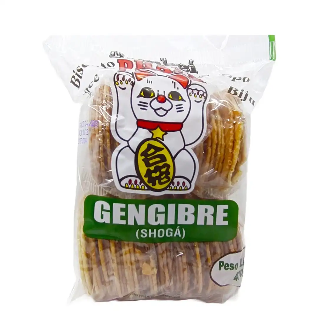 BISCOITO SEMBEI PHAZA GENGIBRE 470G