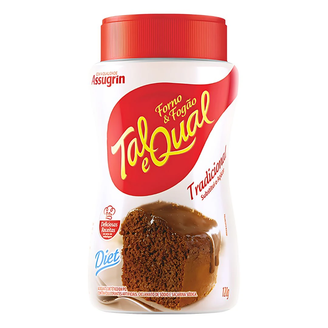 ADOCANTE EM PO TAL E QUAL DIET TRADICIONAL 120G