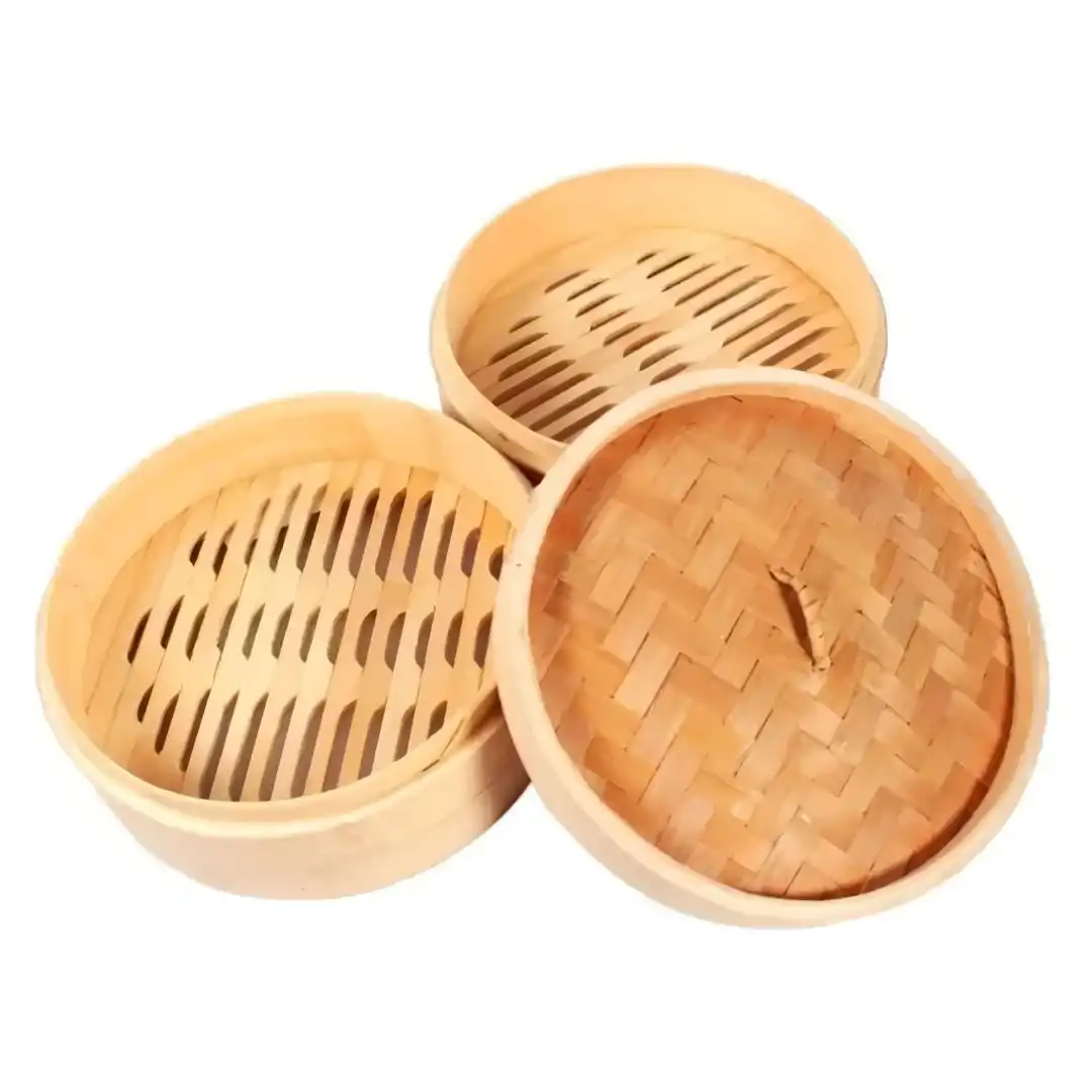 CESTA DE BAMBU COZIMENTO NO VAPOR DUPLO 20CM CHINA