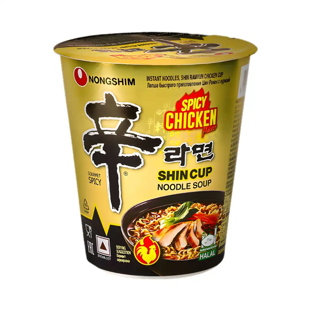 MAC INST NONGSHIM SHIN CHICKEN FRANGO PICANTE COPO 68G COREI