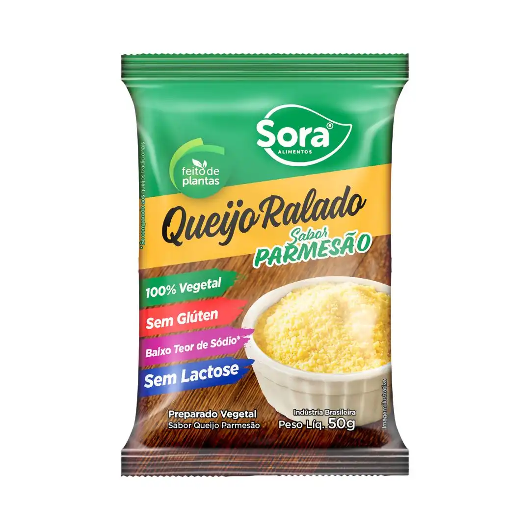 QUEIJO RALADO VEGETAL SORA 50G PARMESAO